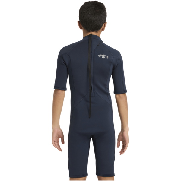 2026 Billabong Junior Absolute 2/2mm Back Zip Shorty Neopreno 24CW251601 - Navy